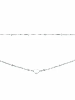 Elli Schmuck<Damen Halskette silber uni