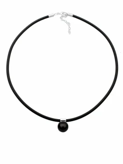 Nenalina Schmuck<Damen Halskette schwarz uni