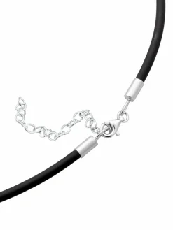 Nenalina Schmuck<Damen Halskette schwarz uni