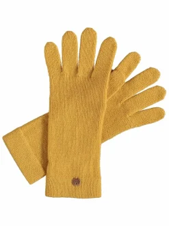 Fraas Handschuhe<Damen Handschuhe gelb uni