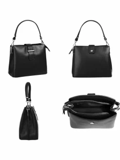 Cluty Taschen & Rucksäcke<Damen Handtasche schwarz uni