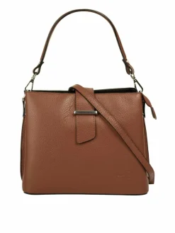 Cluty Taschen & Rucksäcke<Damen Handtasche cognac uni