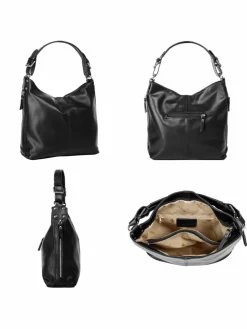 Samantha Look Taschen & Rucksäcke<Damen Handtasche schwarz uni