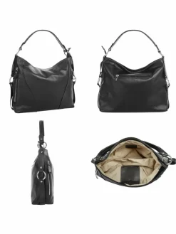Samantha Look Taschen & Rucksäcke<Damen Handtasche schwarz uni