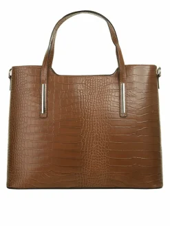 Cluty Taschen & Rucksäcke<Damen Handtasche cognac uni