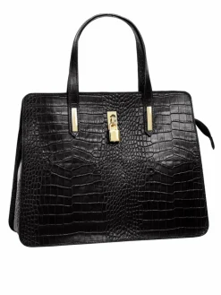 Cluty Taschen & Rucksäcke<Damen Handtasche schwarz uni