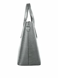Cluty Taschen & Rucksäcke<Damen Handtasche grau uni