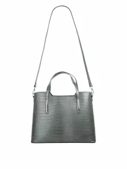 Cluty Taschen & Rucksäcke<Damen Handtasche grau uni