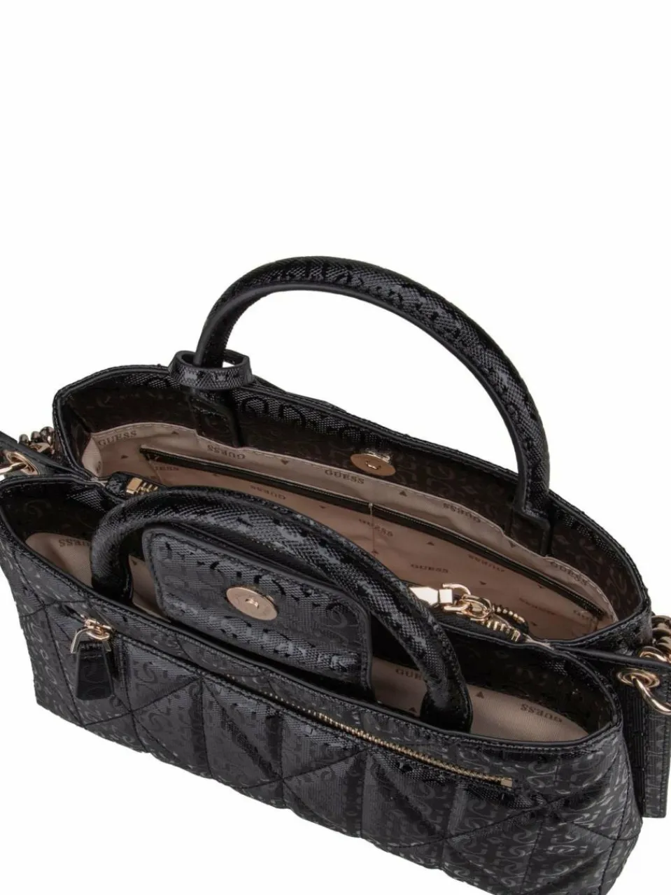 Damen GUESS Taschen & Rucksäcke>Damen Handtasche - Aldina Girlfriend SAT