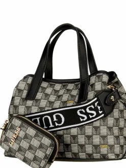 GUESS Taschen & Rucksäcke<Damen Handtasche - G Wave Mini schwarz uni