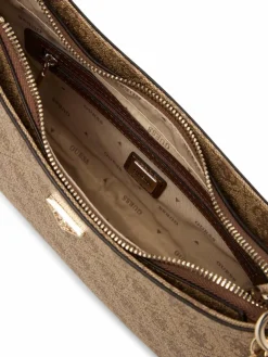 GUESS Taschen & Rucksäcke<Damen Handtasche - Noelle beige taupe gemustert
