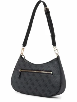 GUESS Taschen & Rucksäcke<Damen Handtasche - Noelle anthrazit schwarz gemustert