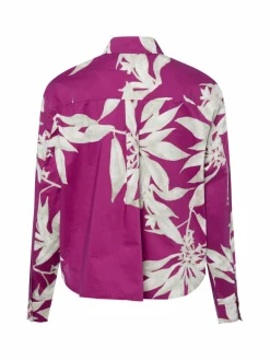 Marc O'Polo Blusen<Damen Hemdbluse himbeer lind bedruckt