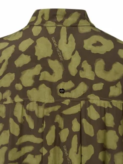 Marc Cain Sports Blusen<Damen Hemdbluse oliv erbse gemustert