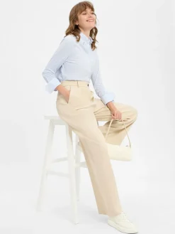 JOOP! Blusen<Damen Hemdbluse hellblau weiß gestreift