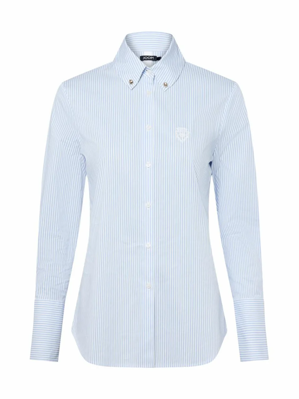 JOOP! Blusen<Damen Hemdbluse hellblau weiß gestreift
