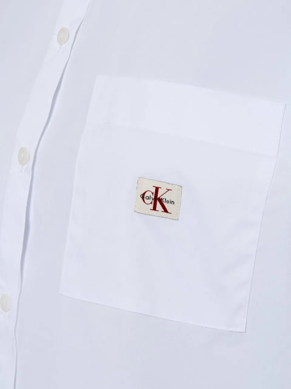 Calvin Klein Jeans Blusen<Damen Hemdbluse weiß uni