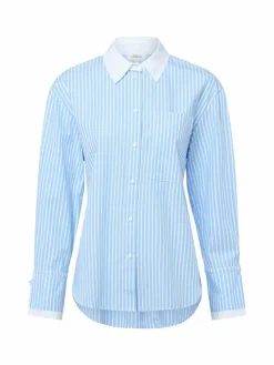 s.Oliver Blusen<Damen Hemdbluse blau weiß gestreift