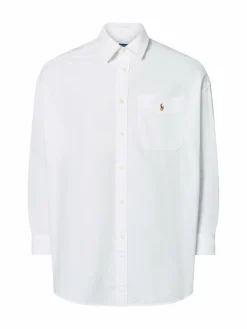 Polo Ralph Lauren Blusen<Damen Hemdbluse weiß uni