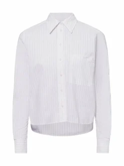 BOSS Blusen<Damen Hemdbluse - Briella_Monday weiß rosa gestreift