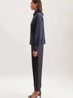 Seidensticker Blusen<Damen Hemdbluse - Druck blau bedruckt