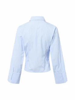 Neo Noir Blusen<Damen Hemdbluse - Fenli hellblau weiß gestreift