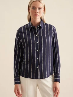 Damen Seidensticker Blusen>Damen Hemdbluse - Kettenprint