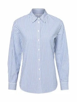 Samsøe Samsøe Blusen<Damen Hemdbluse - Samadisoni blau weiß gestreift