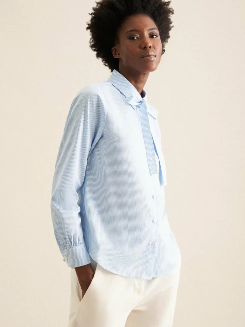 Damen Seidensticker Blusen>Damen Hemdbluse - Streifen