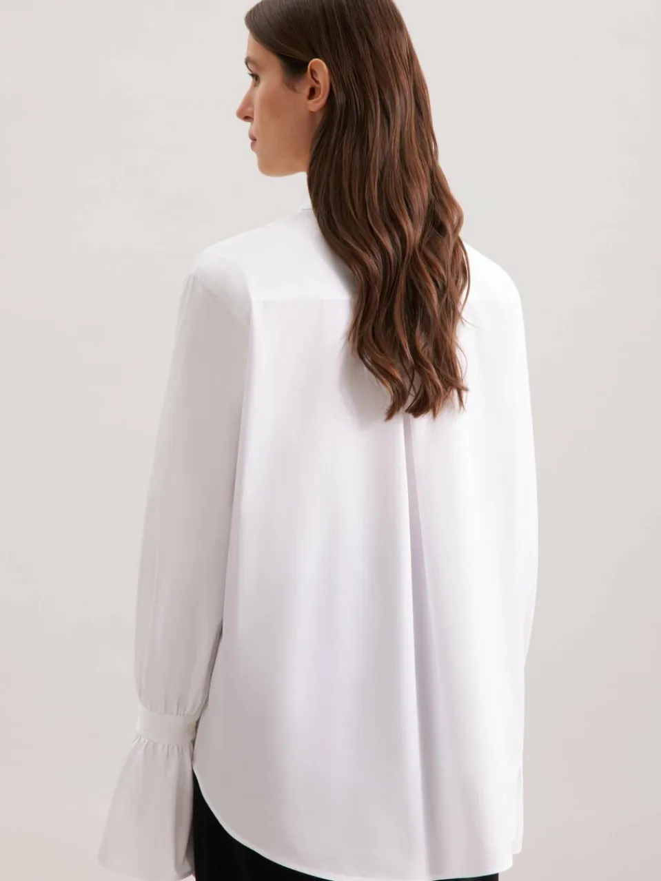 Seidensticker Blusen<Damen Hemdbluse - Uni weiß uni