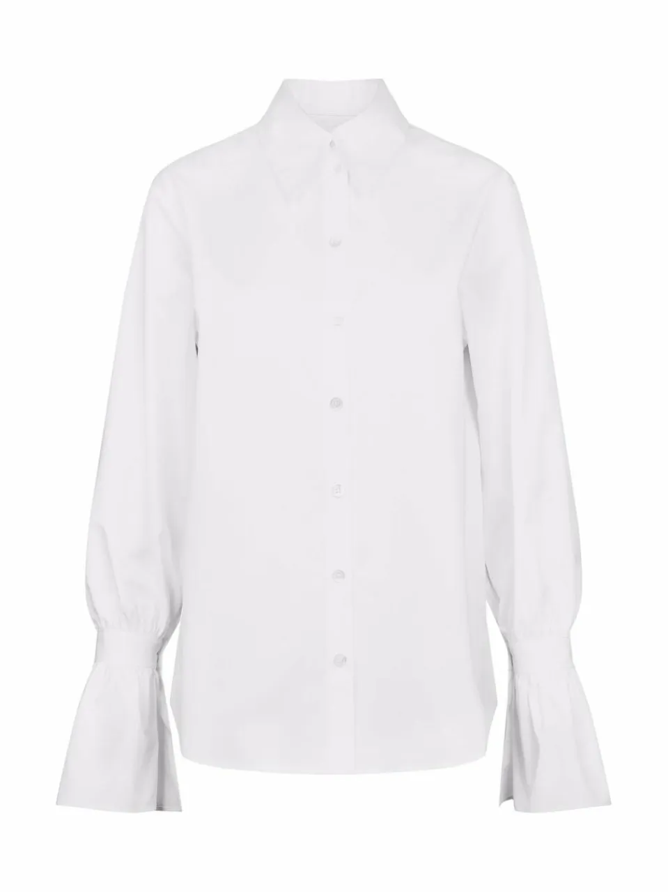 Seidensticker Blusen<Damen Hemdbluse - Uni weiß uni