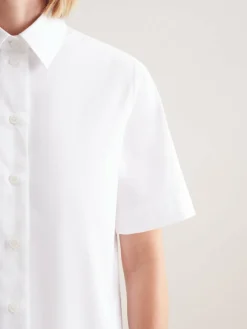 Seidensticker Blusen<Damen Hemdbluse - Uni weiß uni