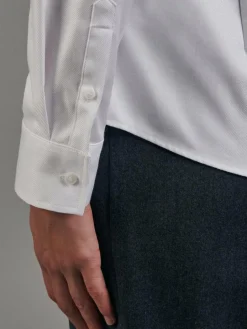 Seidensticker Blusen<Damen Hemdbluse - Uni weiß uni