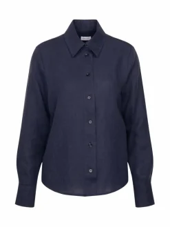 Seidensticker Blusen<Damen Hemdbluse - Uni blau uni