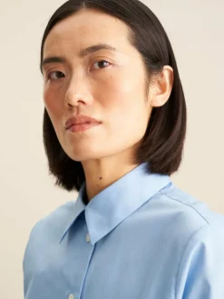 Seidensticker Blusen<Damen Hemdbluse - Uni blau uni