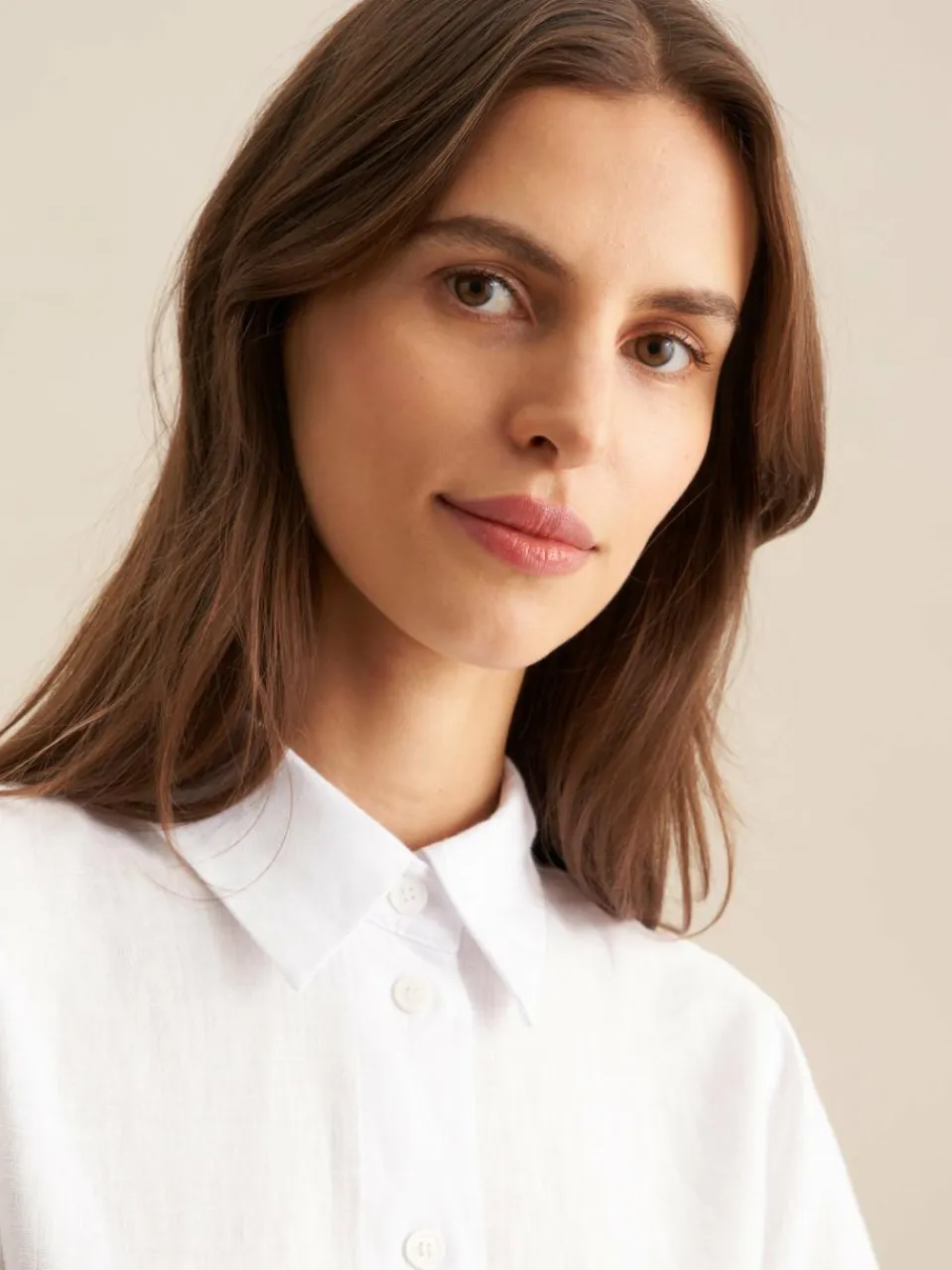 Seidensticker Blusen<Damen Hemdbluse - Uni weiß uni