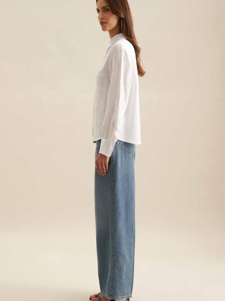 Seidensticker Blusen<Damen Hemdbluse - Uni weiß uni