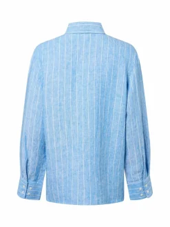 Damen Samsøe Samsøe Blusen>Damen Hemdbluse aus Leinen - Sanot