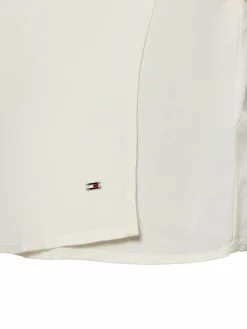 Tommy Hilfiger Blusen<Damen Hemdbluse mit Leinenanteil ecru uni