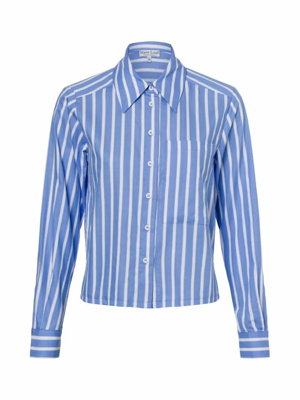 Marie Lund Blusen<Damen Hemdblusen hellblau weiß gestreift