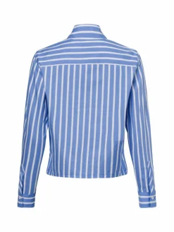 Marie Lund Blusen<Damen Hemdblusen hellblau weiß gestreift