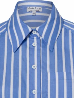 Marie Lund Blusen<Damen Hemdblusen hellblau weiß gestreift