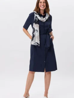 Damen Frank Walder Kleider>Damen Hemdblusenkleid