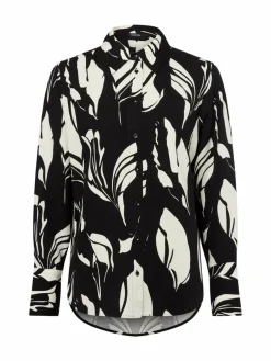 Damen Someday Blusen>Damen Hemdlbuse mit Leinen-Anteil - Zerlian floral