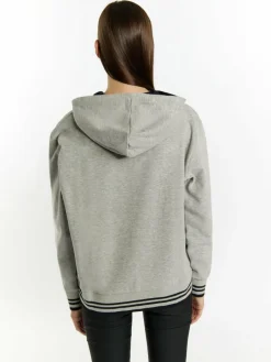 MyMo Sweatshirts & Sweatjacken<Damen Hoodie grau meliert
