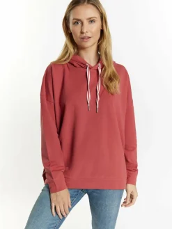 Usha Sweatshirts & Sweatjacken<Damen Hoodie rot uni