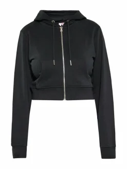 MyMo Sweatshirts & Sweatjacken<Damen Hoodie schwarz uni