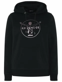 Chiemsee Sweatshirts & Sweatjacken<Damen Hoodie schwarz bedruckt