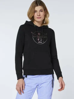 Chiemsee Sweatshirts & Sweatjacken<Damen Hoodie schwarz bedruckt