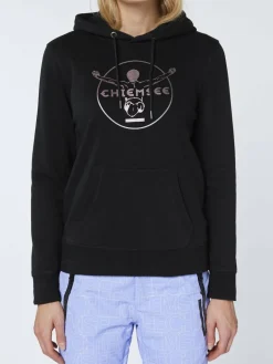 Chiemsee Sweatshirts & Sweatjacken<Damen Hoodie schwarz bedruckt